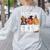 Preschool Boo Crew Teacher Halloween Women's Sweatshirt Back Print Ash