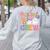 Preschool Boo Crew Preschool Teacher Student Halloween Women's Sweatshirt Back Print Ash