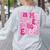 In My Preschool Era Teachers Women Back To School Kids Girls Women's Sweatshirt Back Print Ash