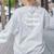 Preschool Teacher Heart Word Cloud Women's Sweatshirt Back Print Ash