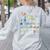 Problem Solver Math Alphabet ABC Teacher Students Women's Sweatshirt Back Print Ash