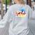 PTA Crew Back To School Volunteer Board Mom Parent Teacher Women's Sweatshirt Back Print Ash