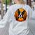 Pumpkin Boston Terrier Costume On Boston Terrier Halloween Women's Sweatshirt Back Print Ash