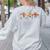 Pumpkin PE Teacher Team Physical Education Autumn Fall Women's Sweatshirt Back Print Ash