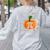 Pumpkin Pi Math Teacher Halloween Pumpkin Pi Women's Sweatshirt Back Print Ash