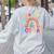Rainbow Happy Dot Day Shirts Teacher Kids September 15th Women's Sweatshirt Back Print Ash Rainbow Happy Dot Day Shirts Teacher Kids September 15th Women's Sweatshirt Back Print Ash