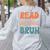 Read A Book Bruh English Teacher Reading Literature Women's Sweatshirt Back Print Ash Read A Book Bruh English Teacher Reading Literature Women's Sweatshirt Back Print Ash