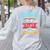 Reading Adventure Library Student Teacher Book Women's Sweatshirt Back Print Ash Reading Adventure Library Student Teacher Book Women's Sweatshirt Back Print Ash