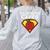 Real Superheroes Don't Wear Capes Teacher Shirt Teaching Te Women's Sweatshirt Back Print Ash