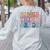Retro Aloha Third Grade Teacher Summer Vacation Beach Hawaii Women's Sweatshirt Back Print Ash Retro Aloha Third Grade Teacher Summer Vacation Beach Hawaii Women's Sweatshirt Back Print Ash