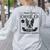 Retro Boston Terrier Coffee Dog Mom Coffee Lover Women's Sweatshirt Back Print Ash