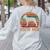 Retro Boston Terrier Mom Dog Mother Pet Bostie Mama Women's Sweatshirt Back Print Ash