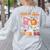Retro Fall In Love With Learning Pumpkin Autumn Teacher Women's Sweatshirt Back Print Ash Retro Fall In Love With Learning Pumpkin Autumn Teacher Women's Sweatshirt Back Print Ash