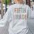 Retro Fifth Grade Dream Team Groovy Teacher Back To School Men Women Girls Kids Women's Sweatshirt Back Print Ash