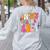 Retro Groovy In My Teaching Era Best Teacher Appreciation Women's Sweatshirt Back Print Ash Retro Groovy In My Teaching Era Best Teacher Appreciation Women's Sweatshirt Back Print Ash