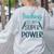 Retro Groovy Teaching Is My Super Power Teacher's Present Men Women Women's Sweatshirt Back Print Ash Retro Groovy Teaching Is My Super Power Teacher's Present Men Women Women's Sweatshirt Back Print Ash