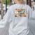 Retro Grovvy Coffee Teach Repeat Teacher Women's Sweatshirt Back Print Ash