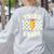 Retro Third Grade Teacher Lightning Bolt Pencil Teacher Kids Women's Sweatshirt Back Print Ash