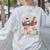 Santa's Favorite Music Teacher Christmas Santa Hat Matching Women's Sweatshirt Back Print Ash Santa's Favorite Music Teacher Christmas Santa Hat Matching Women's Sweatshirt Back Print Ash