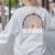 School Psych Teacher School Psychologist Leopard Rainbow Women's Sweatshirt Back Print Ash