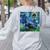 Scottish Terrier Starry Night Scotty Dog Art By Aja Women's Sweatshirt Back Print Ash