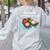 Sea Otter Book Reading Shirt For Bookworm Teachers Women's Sweatshirt Back Print Ash