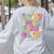 In My Second Grade Era Teachers Women Back To School Girls Women's Sweatshirt Back Print Ash
