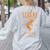 Sedona Arizona Southwestern Style Souvenir Vintage Women's Sweatshirt Back Print Ash