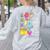 She Works Willingly With Her Hands Proverbs Daycare Teacher Men Women Women's Sweatshirt Back Print Ash