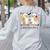 Silly Goose Spooky Teacher Halloween Cute Goosebumps Women's Sweatshirt Back Print Ash