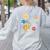Solar System Learning Is Out Of This World Science Teacher Women's Sweatshirt Back Print Ash Solar System Learning Is Out Of This World Science Teacher Women's Sweatshirt Back Print Ash