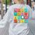 Spanish Teacher Back To School Maestra Dual Language Crew Women's Sweatshirt Back Print Ash Spanish Teacher Back To School Maestra Dual Language Crew Women's Sweatshirt Back Print Ash