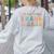 Spanish Teacher Groovy I'm Bilingual I Haha And Jaja Women's Sweatshirt Back Print Ash Spanish Teacher Groovy I'm Bilingual I Haha And Jaja Women's Sweatshirt Back Print Ash
