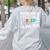 Special Education Advocate Love Support SPED Teacher Women's Sweatshirt Back Print Ash