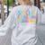 Special Education Team Definition Retro Ed Team Crew Teacher Women's Sweatshirt Back Print Ash