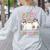 SPED Boo Crew Halloween Floral Ghost Special Ed SPED Teacher For Men Women Kids Women's Sweatshirt Back Print Ash