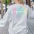 SPED Squad Team SPED Teacher Special Education Teacher Women's Sweatshirt Back Print Ash SPED Squad Team SPED Teacher Special Education Teacher Women's Sweatshirt Back Print Ash