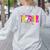 Spooky Halloween Teacher Para Counselor SPED Preppy Boo Kids Women's Sweatshirt Back Print Ash Spooky Halloween Teacher Para Counselor SPED Preppy Boo Kids Women's Sweatshirt Back Print Ash