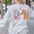 Spooky Teacher Club Halloween Women's Sweatshirt Back Print Ash