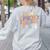 In My Spooky Teacher Era Groovy Hippie Retro Ghost Halloween Men Women Kids Women's Sweatshirt Back Print Ash