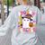 Spooky Teacher Ghost Pencil Teach Halloween Teacher Women's Sweatshirt Back Print Ash Spooky Teacher Ghost Pencil Teach Halloween Teacher Women's Sweatshirt Back Print Ash
