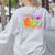 Spooky Teacher Halloween Ghost Fall Autumn Season Women Women's Sweatshirt Back Print Ash