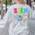 STEM Science Technology Engineering Math Teacher Women's Sweatshirt Back Print Ash