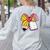 Student Teacher Coquette Bow Pencil Back To School First Day Women's Sweatshirt Back Print Ash Student Teacher Coquette Bow Pencil Back To School First Day Women's Sweatshirt Back Print Ash