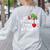 My Students Stole My Heart School Teacher Christmas Men Women Kids Women's Sweatshirt Back Print Ash