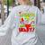 My Students Stole My Heart Teacher Holiday Merry Christmas Women's Sweatshirt Back Print Ash