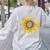 Sunflower Puzzle Pieces Autism Awareness For Mom Teacher For Women Women's Sweatshirt Back Print Ash