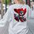 Super Power Superhero Boston Terrier Dog For Men Women Kids Women's Sweatshirt Back Print Ash