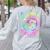 Super Teacher Back To School Apple Tie Dye First Day Women's Sweatshirt Back Print Ash Super Teacher Back To School Apple Tie Dye First Day Women's Sweatshirt Back Print Ash