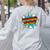 Superhero Teacher Retro Comic Teaching Superpower Women's Sweatshirt Back Print Ash